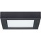 10.5W 5.5 in. Flush Mount LED Fixture 3000K Square Shape Black Finish 120V